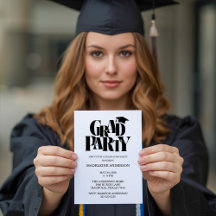 Turma Retro de Graduação Congrats Preta