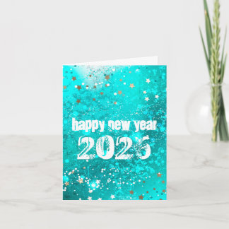 Convite turquesa Ano Novo 2026