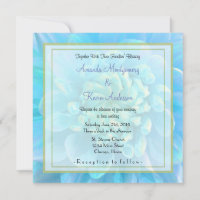 Turquesa Blue Dahlia Flor em Casamento Aquoso