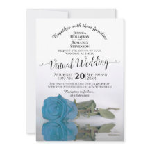 Turquesa Elegante ou Casamento Virtual do Sky Blue