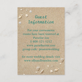 Convite Turquoise Beach Sandy Toes Salty Kisses Enclosure