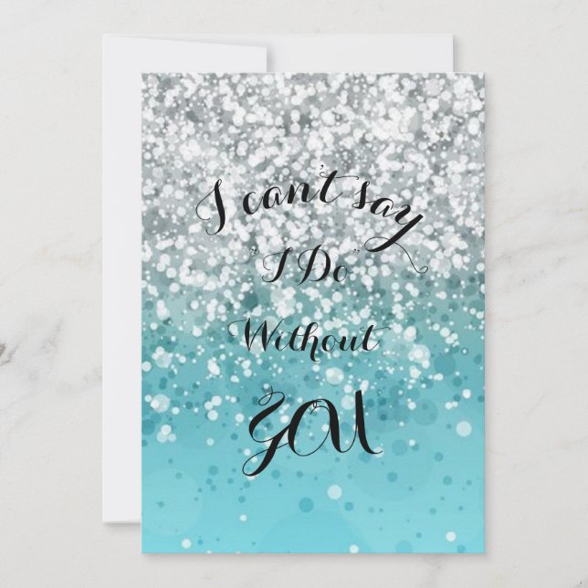 Convite Turquoise Bridesmaid (Frente)