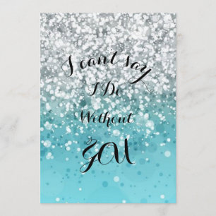 Convite Turquoise Bridesmaid