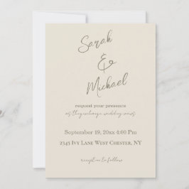 Convite Tuscan Villa Wedding Invitation