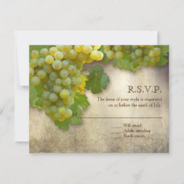 Convite Tuscan Vineyard Rustic Elegante White Art RSVP