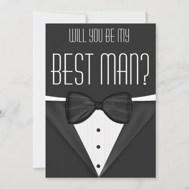 Convite Tuxedo Será Meu Melhor Casamento De Homem (Frente)