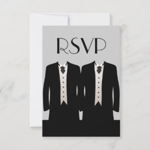 Convite Tuxedos RSVP