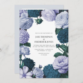 Convite Twilight Navy, Mist Lavender & Silver Periwinkle