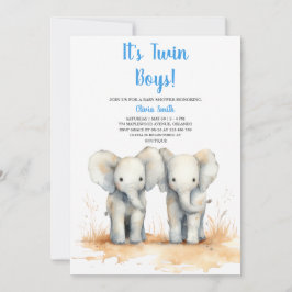 Convite Twin Baby Shower Invitation – Double the Joy Baby 
