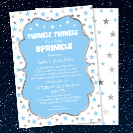 Convite Twinkle Stars Baby Sprinkle