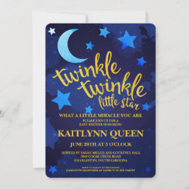 Convite Twinkle Twinkle Gênero Chá de fraldas Neutro