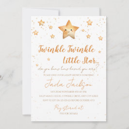 Convite Twinkle Twinkle Little Star Baby Shower Invitation