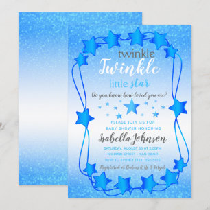 Convite Twinkle Twinkle Little Star - Chá de Bebê