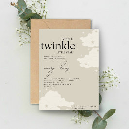 Convite Twinkle Twinkle Little Star Chá de fraldas I