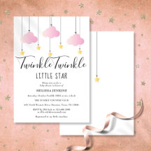Twinkle Twinkle Pequena Chá Rosa Estrela