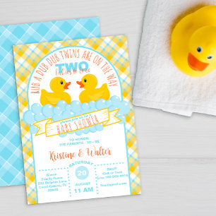 Convite Twins, Chá de fraldas de Pato de Borracha - Gênero