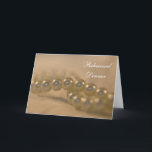 Convite Twisted Pearls Wedding Rehearsal Dinner Invitation<br><div class="desc">Invite guests with the elegant Twisted Pearls Wedding Rehearsal Dinner Invitation Greeting Card. This classy custom dinner party invite features a close up photograph of a white string of pearls necklace.</div>