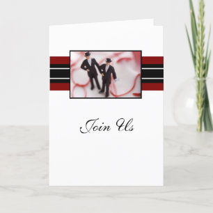 Convite Two Grooms Custom Wedding Invitations