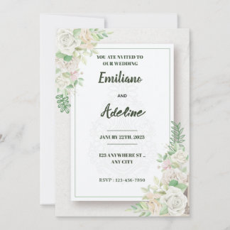 Convite Two Hearts, One Love