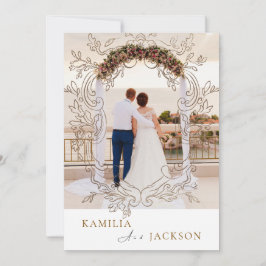 Convite Two-Piece Modern Minimalist Folded Wedding