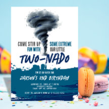 Twonado Redemoinho Tornado Azul Grunge Aniversário