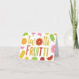 Convite Twotti Fruitti Citrus Ice Pops Second Birthday