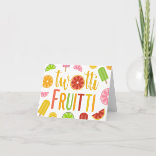 Convite Twotti Fruitti Citrus Ice Pops Second Birthday