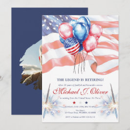 Convite U.S. Military Retirement Invitation