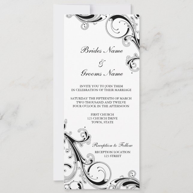 Convite uc filagree 3.5 x 9 BGuppercase (Frente)