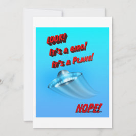 Convite UFO Voando Saucer UAP fora deste mundo