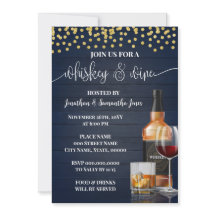 Uísque e Provando de vinho Bebem Noite Fora