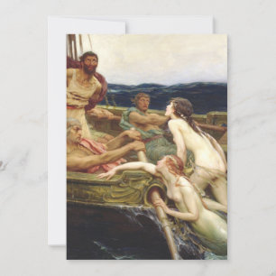 Convite Ulisses E Os Sirens - Herbert James Draper 1909