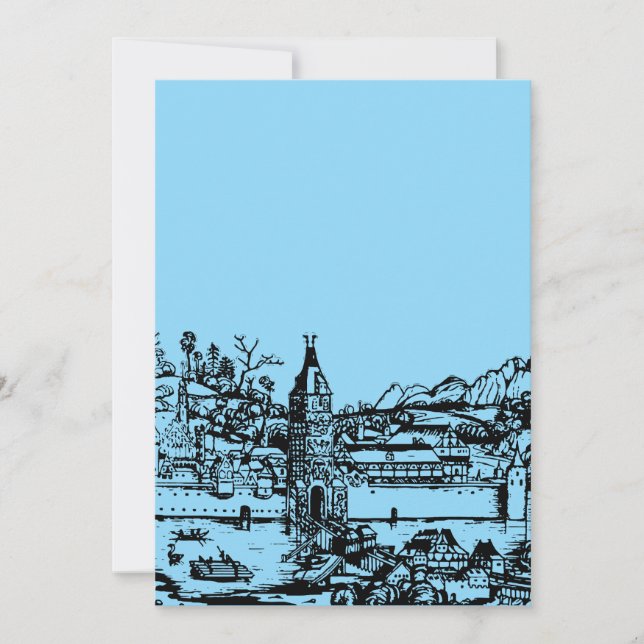 Convite Ulm cidade em Baden-Württemberg na Alemanha (Frente)