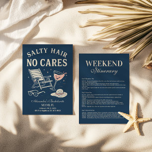 Convite Última Bachelorette de Brinde Costeira