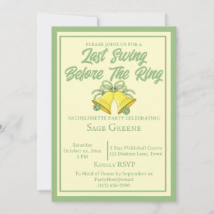 Convite Última Balança Antes do Sábio do Anel e Casamento