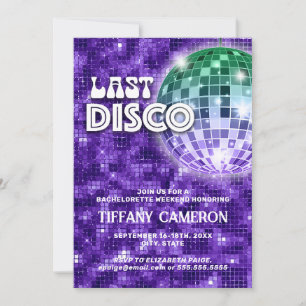 Convite Última Despedida de Solteira Disco