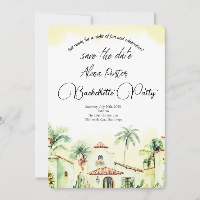 Convite Última Farra Antes do Anel Festa de Despedida de S (Frente)