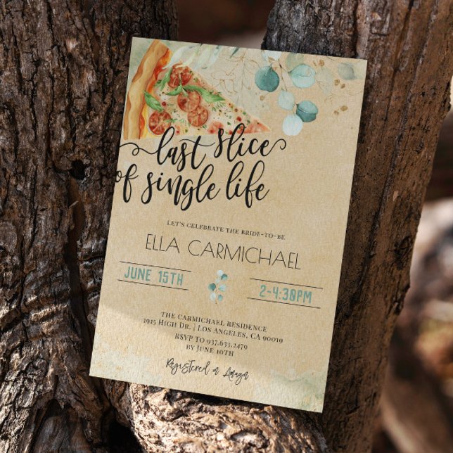 Convite Última fatia do Chá de panela Solteiro Life (Criador carregado)