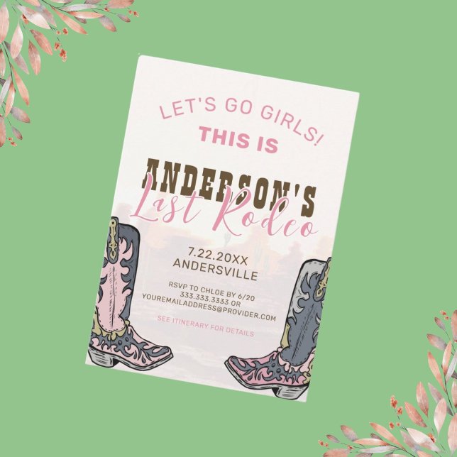 Convite Última Festa de Fim de Semana Rodeo Nashville em (Criador carregado)