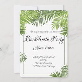 Convite Última Piscação Antes do Anel Bachelorette Bash