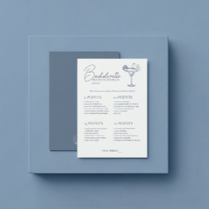 Convite Última Toast Bachelorette Game Scavenger Hunt