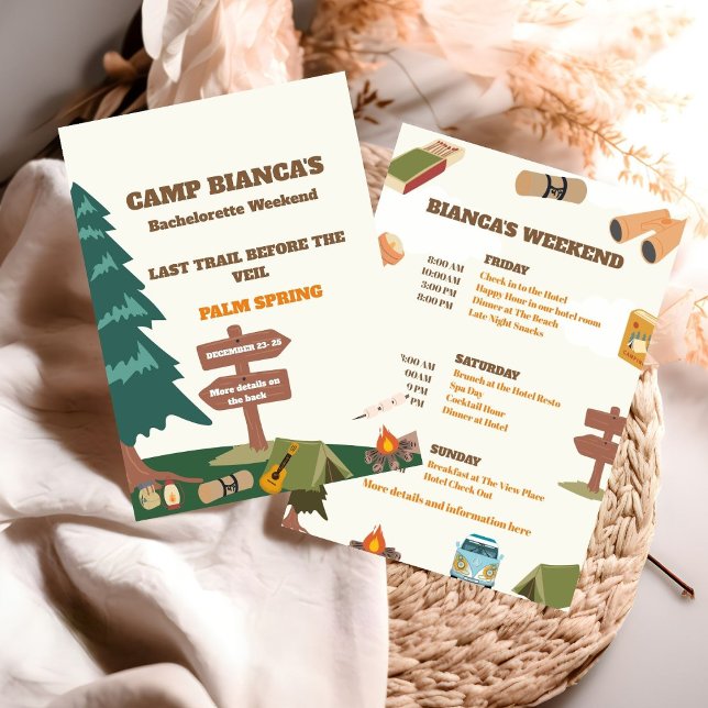 Convite Última Trilha Antes Do Fim De Semana Da Bacheloret (Criador carregado)