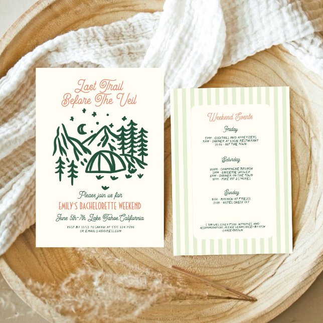 Convite Última Trilha antes do Fim de Semana da Bacheloret (Criador carregado)