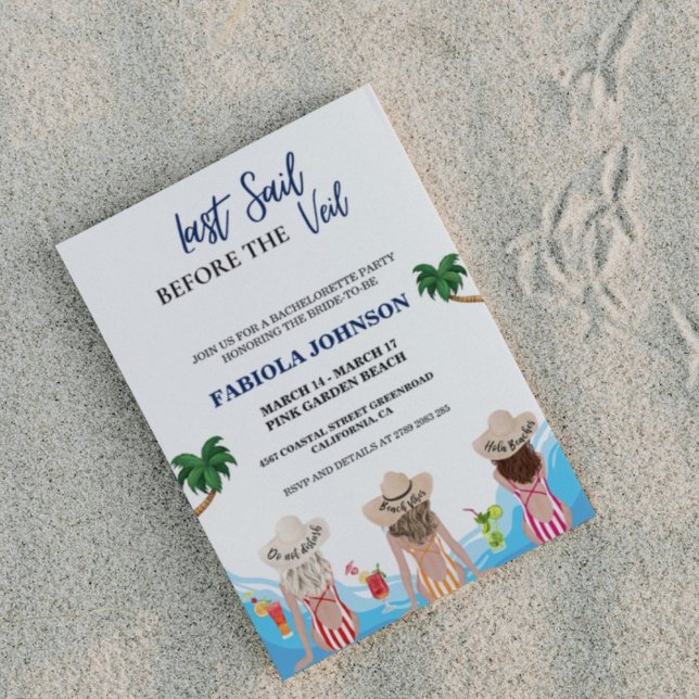 Convite Última vela antes da Festa de solteira de véu (Criador carregado)