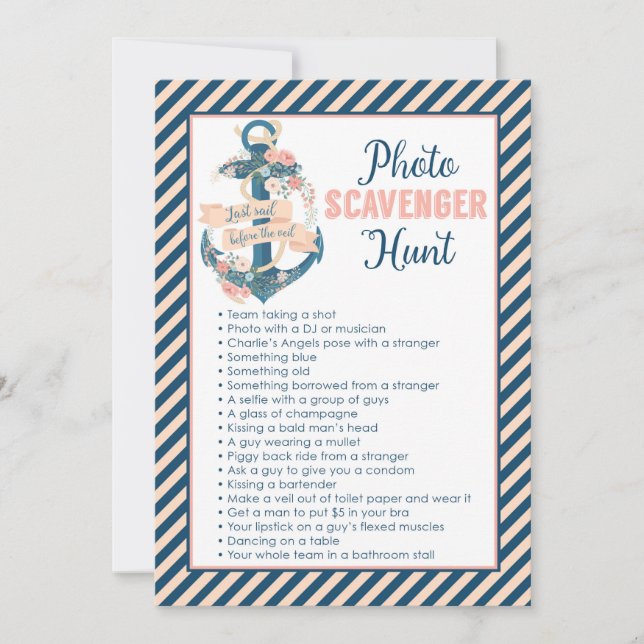 Convite Última vela antes do jogo de Festa de solteira de  (Frente)