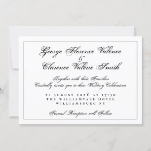 Convite Ultimate Calliografia Elegance Código QR Casamento