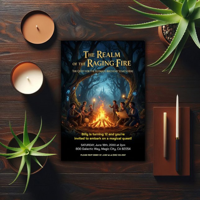 Convite Ultimate Quest Adventure Birthday Party (Criador carregado)