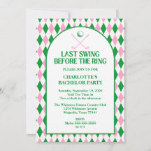 Último Balanço Antes Da Festa de solteira De Golfe