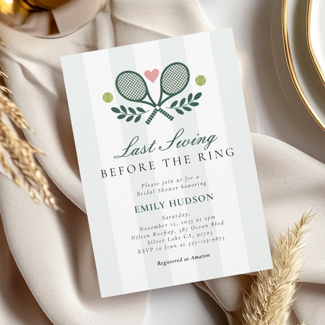 Convite Último balanço antes do Chá de panela Tênis do toq (Criador carregado)