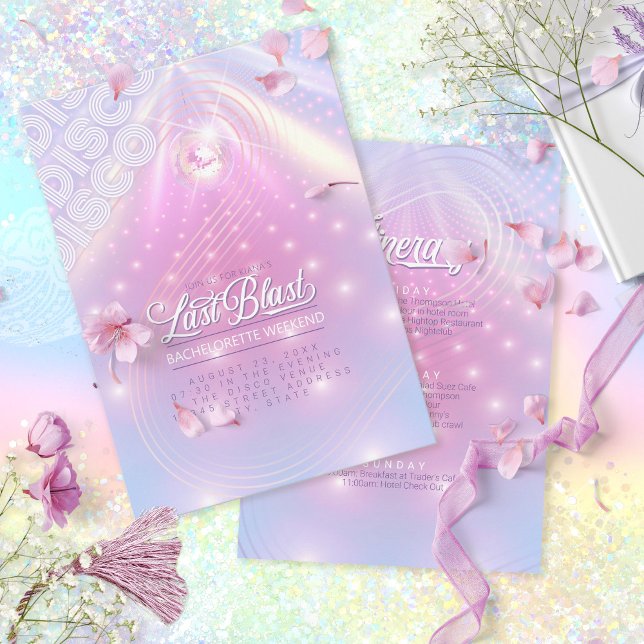 Convite Último Blast Disco Bachelorette ID928 Weekend (Criador carregado)